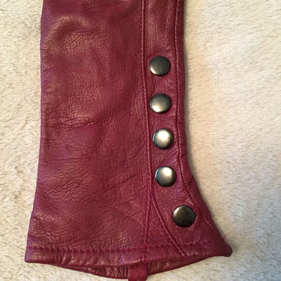 NINE WEST leather gloves sz S - Picture 4 of 9